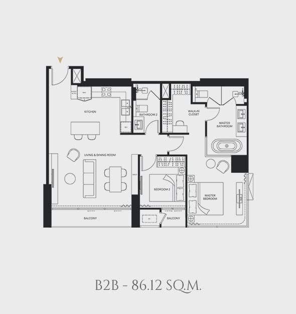 🔥 CELES Asoke | Super Luxury Living | Large Balcony | Fully Furnished 🔥 floor plan