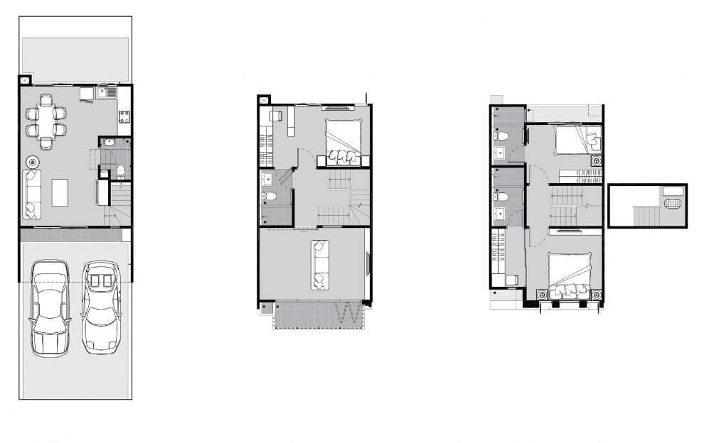 🔥 Eigen Rama 9 | Luxury Townhome | 182 SQ.M. | 3BR | Fully Furnished | Pet-Friendly 🔥 floor plan