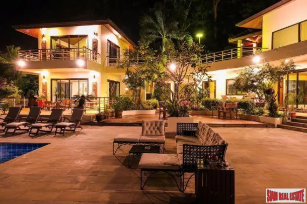 Panoramic Ocean and Lush Mountain Views from this Three Bedroom in Nai Thon 2