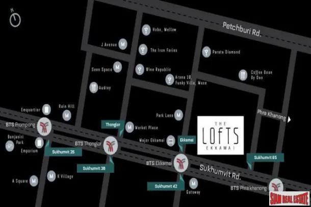 The Lofts Ekkamai - Cozy One Bedroom Condo on High Floor for Rent in Ekkamai 3