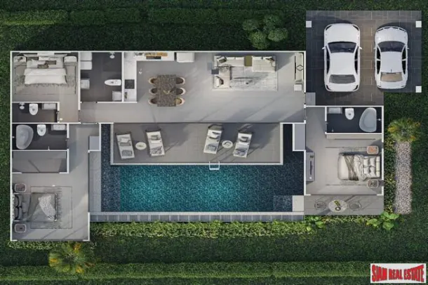Tropical Modern Pool Villas for Sale in Centrally Located Thalang, Phuket 2