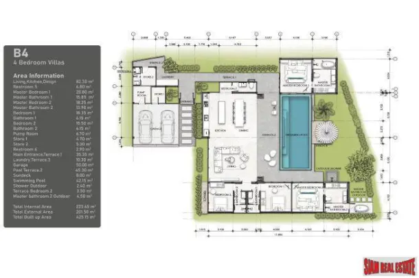Limited Unit Available! Modern New Four and Five Bedroom Modern Pool Villa Project for Sale in Cherngtalay 3