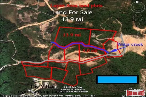 Sea View Land 13.9 Rai For Sale in Layan 2