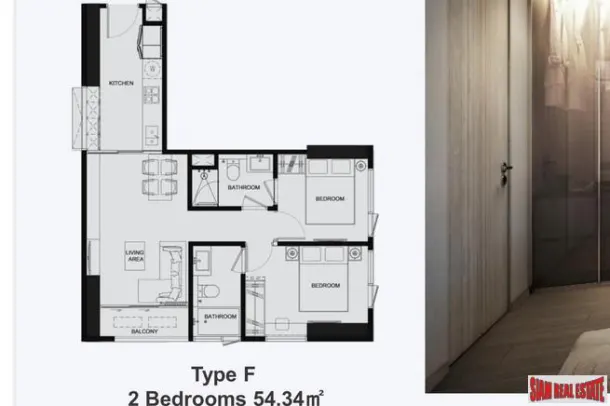 New 55 Storey Project with Ultra Modern Amenities in Phetchaburi - Two Bedroom- Thai Freehold Only 4