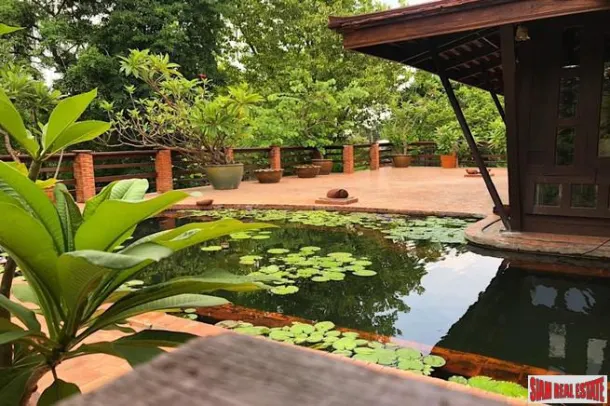 Traditional Thai Style House with Six Bedrooms and Wrap Around Terrace for Sale in Laksi 3