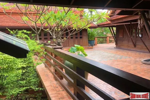 Traditional Thai Style House with Six Bedrooms and Wrap Around Terrace for Sale in Laksi 2