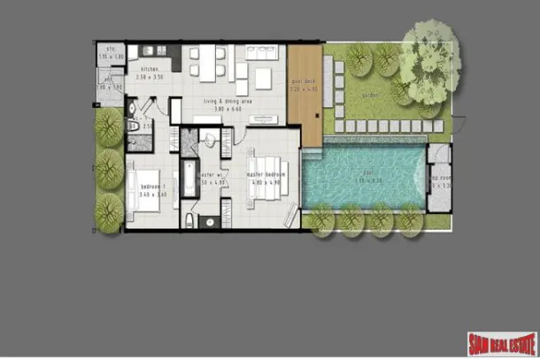 Onyx Nai Harn - Stunning 2-Bed, 2-Bath Villa for Rent in 5 mins drive to Nai Harn beach 2