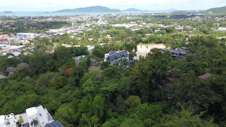 Large Sea View Land 2888 sqm (1.8 Rai) in Hills above Chalong 4