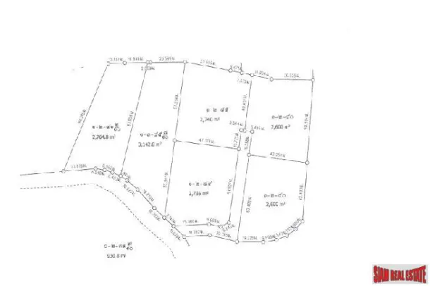 10.3 Rai (16,600 sqm) of Premium Land in Layan for Sale. Next to Main Road 2 Minute Drive to the Beach 3