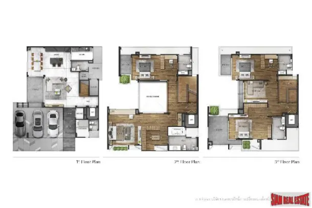 The Gentry Phatthanakan 2 - Luxury 4 Bed 5 Bath Villa For Rent Furnished Or Unfurnished In Secure Modern Estate 15 Min From BTS Phra Khanong Bangkok 4