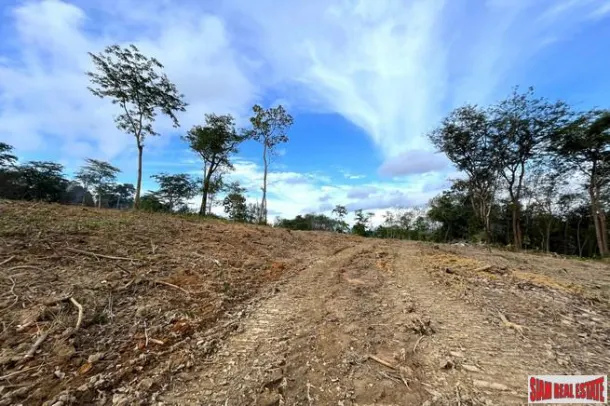 18.5 rai of rubber plantation land is for sale with fantastic sea views in Takua Thung, Phang Nga. 4