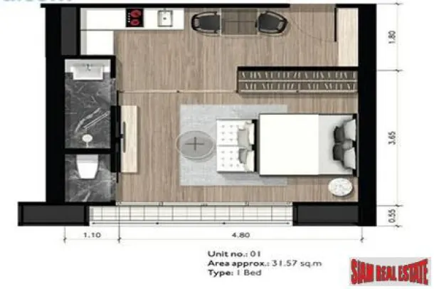 Park 24 Condo - One Bedroom with River Views located off Sukhumvit 24 2