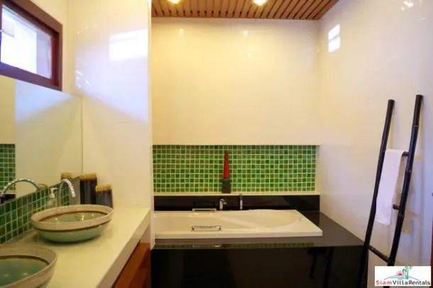 Large Four Bedroom House with Pool in Secure Compound for Rent at Ramkhamheang 4