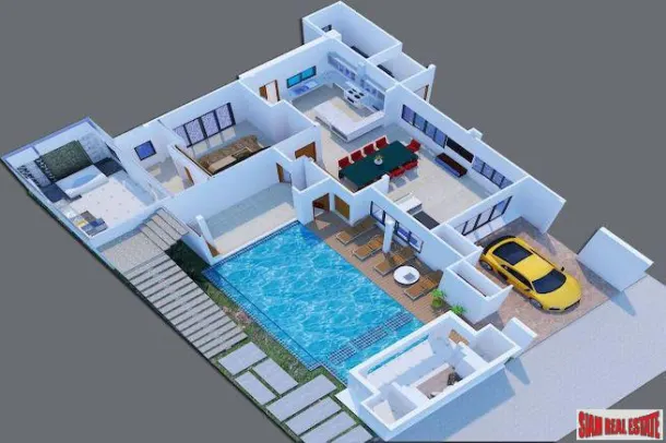 Large Two Storey Private Four Bedroom Pool Villa for Rent in a Nice Area of Rawai 3