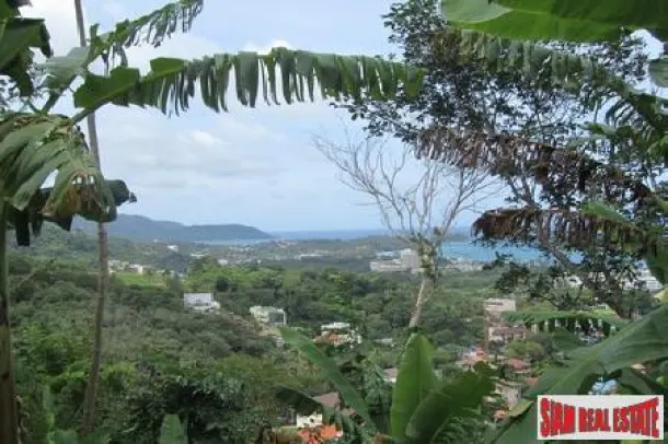 6+ Rai Sea View Land above Karon with views to Karon and Kata Noi beaches 2