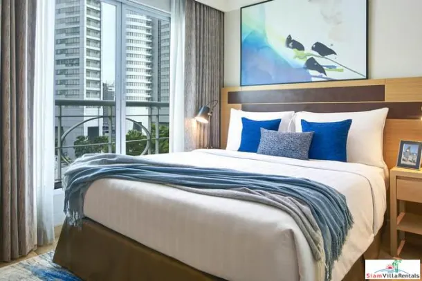 Modern &amp; Bright Two Bedroom Serviced Apartments with City or Garden Views for Rent in Asoke 4