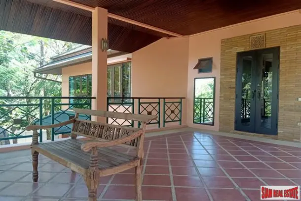 Large Private Four Bedroom House with Pool for Rent on One Rai of Land in Chalong 2