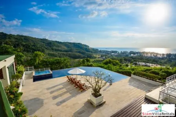 Three Bedroom Pool Villa with Panoramic Sea &amp; Lush Mountain Views for Sale in Nai Thon 2