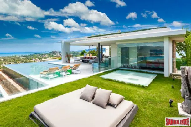 Sophisticated Six Bedroom Panoramic Sea View Pool Villa for Sale in Choeng Mon 3