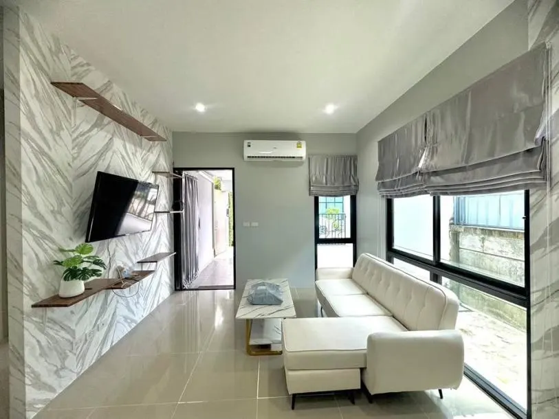 Two bedroom house for rent with gate community in Chalong 3