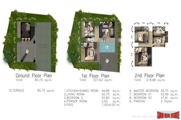 New Contemporary Four Bedroom Two Storey Pool Villa for Sale in Rawai 4