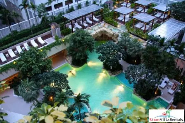Baan Rajprasong - Unobstructed Views from the 17th Floor of this Two Bedroom for Rent in Lumphini 3