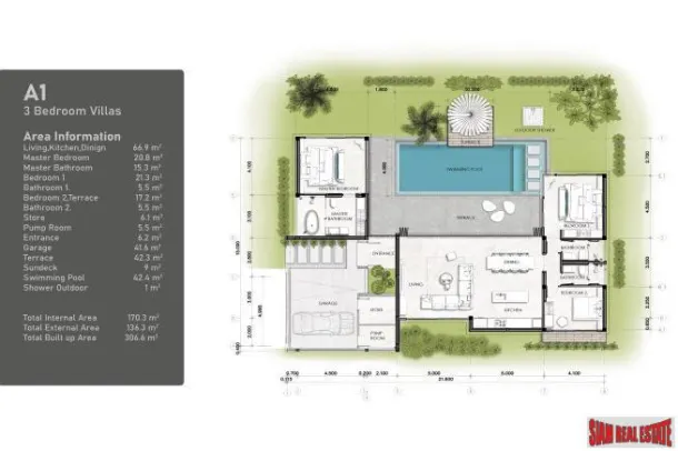Hot Resale! Three and Four Bedroom Modern Pool Villa Project for Sale in Cherngtalay 4