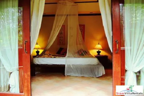 Rustic and Elegant Two-Bedroom Villa For Rent in Maenam 2