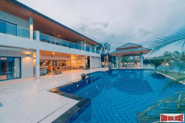 Land &amp; House Park - Magnificent Lakefront Five Bedroom Pool Villa for Sale in Chalong 3