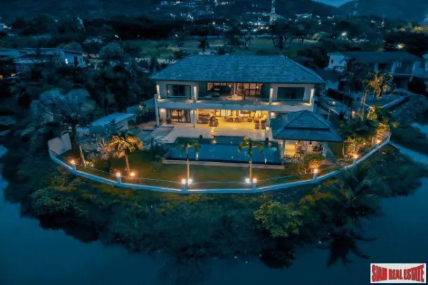 Land &amp; House Park - Magnificent Lakefront Five Bedroom Pool Villa for Sale in Chalong 2