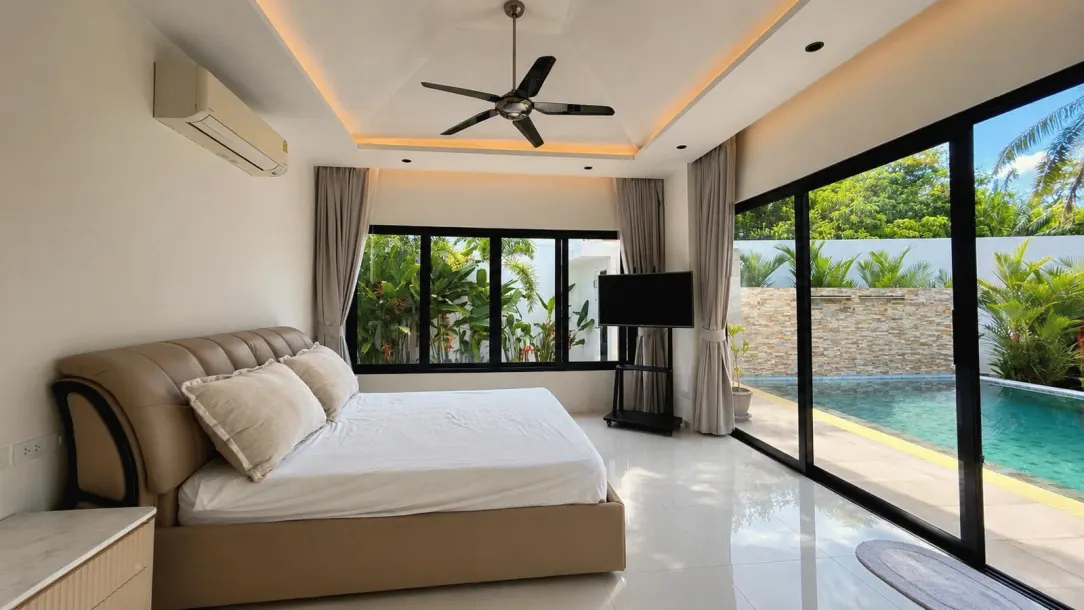 Luxury 4-Bedroom Pool Villa - Spacious Tropical Residence with Garden &amp; Premium Facilities For Rent in Nai Harn, Phuket 2
