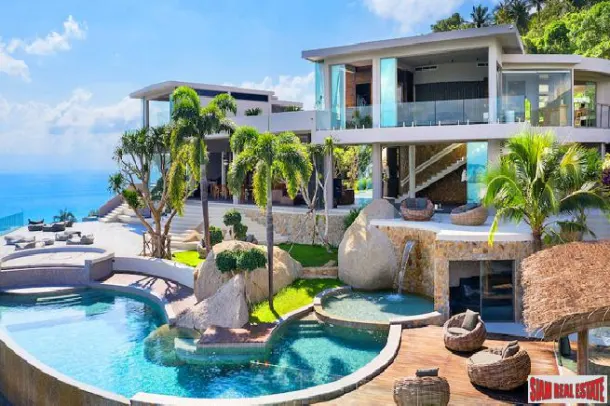 Ultra Luxury Five Bedroom Pool Villa with 360 Degree Sea Views for Sale at Chaweng Noi Peak 3