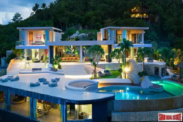 Ultra Luxury Five Bedroom Pool Villa with 360 Degree Sea Views for Sale at Chaweng Noi Peak 2