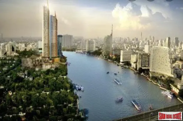 Magnolias Waterfront Residences - Sensational River Views from this One Bedroom Condo for Rent on Charoen Nakhon Road 3