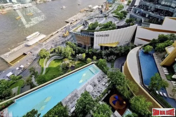 Magnolias Waterfront Residences - Sensational River Views from this One Bedroom Condo for Rent on Charoen Nakhon Road 2