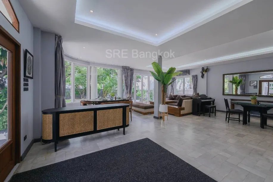 Detached house 5 Beds 3 Baths with Large Garden For Rental In Secure Compound In On nut, Bangkok 3