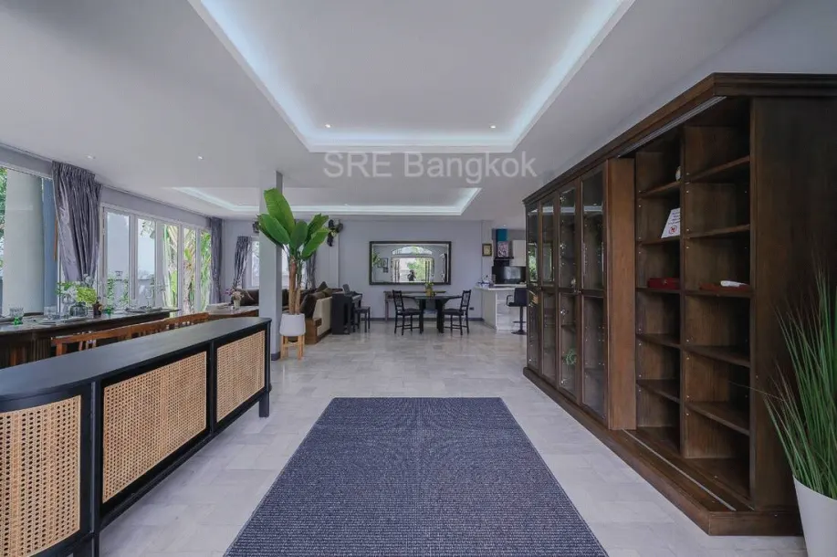Detached house 5 Beds 3 Baths with Large Garden For Rental In Secure Compound In On nut, Bangkok 4