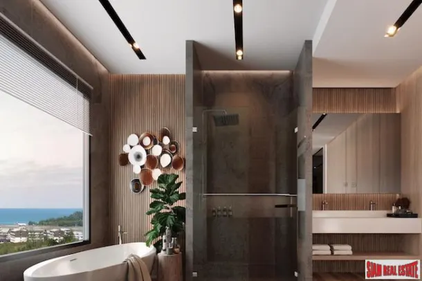 Modern Three Bedroom Tropical Pool Villas with Sea Views for Sale in Mai Khao 3