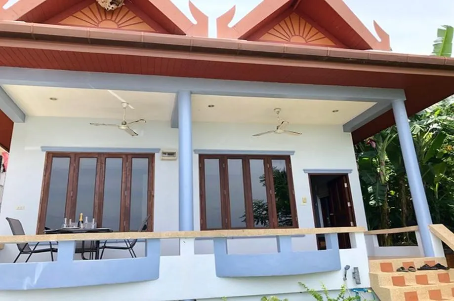 Seaview 1 Bed 1 Bath Balinese Style Villa 20 m to Ao Yon Beach For Long-Term Rent 3