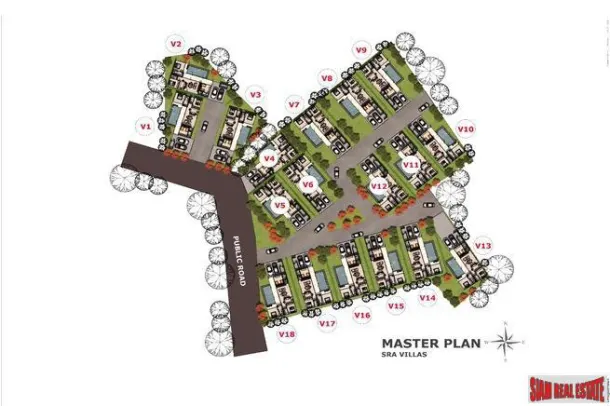 New Three Bedroom Contemporary Pool Villas for Sale in Nai Thon 4