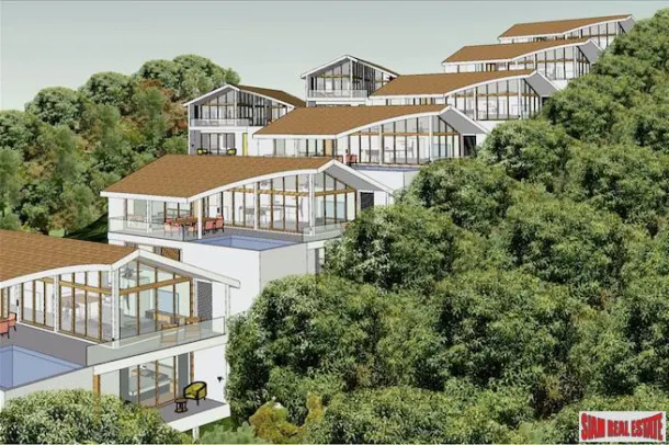 New Three Bedroom Sea View Pool Villas for Sale in Bophut, Samui 4