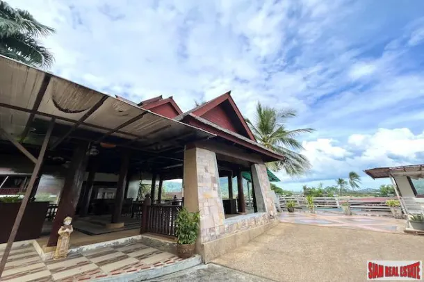 6 Rai Hillside Land with Beautiful Sea Views + 30 Building Resort Business for Sale in Lamai 3