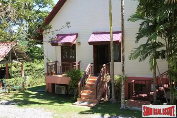 Beautiful Three Bed Sea View Thai Country Stlye House with Large Gardens at Koh Sirey 3