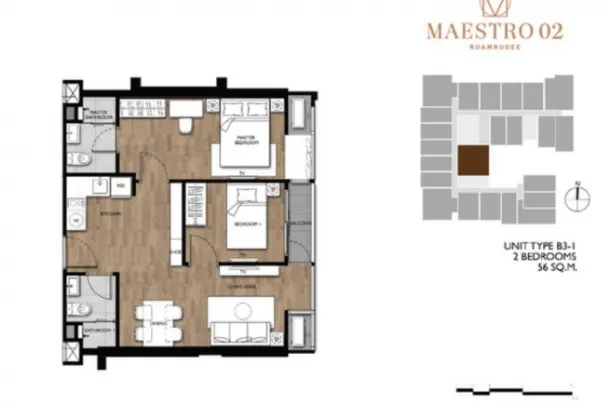 Maestro 02 Ruamrudee - Fully Furnished Two Bedroom and Pet Friendly Condo for Rent in Phloen Chit 4