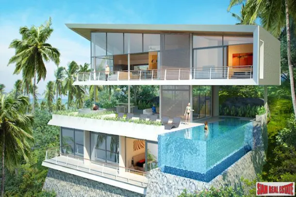 Exclusive New Sea-view Villas in Lamai - 2 to 4 Bedrooms For Sale 3