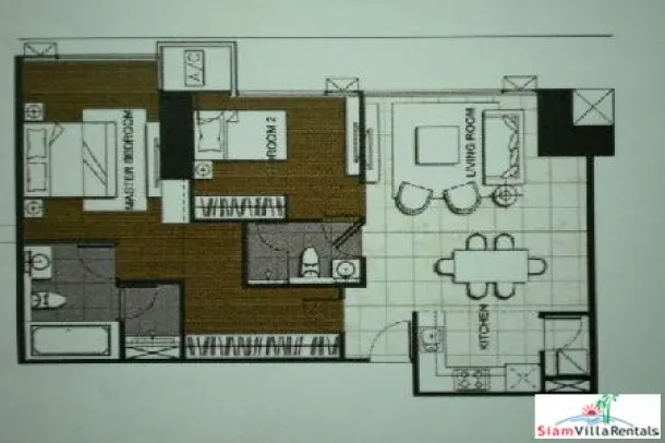 Amanta Lumpini - New Luxurious 2 Bedroom Bathroom Condo on Rama 4, Lumpini MRT 4