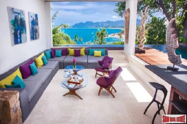 Spectacular Sea View Five Bedroom Pool Villa for Sale in the Choeng Mon Hills 3