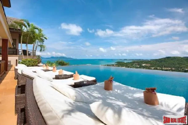 Exclusive Panoramic Sea View Five Bedroom Pool Villa for Sale in Bophut 3