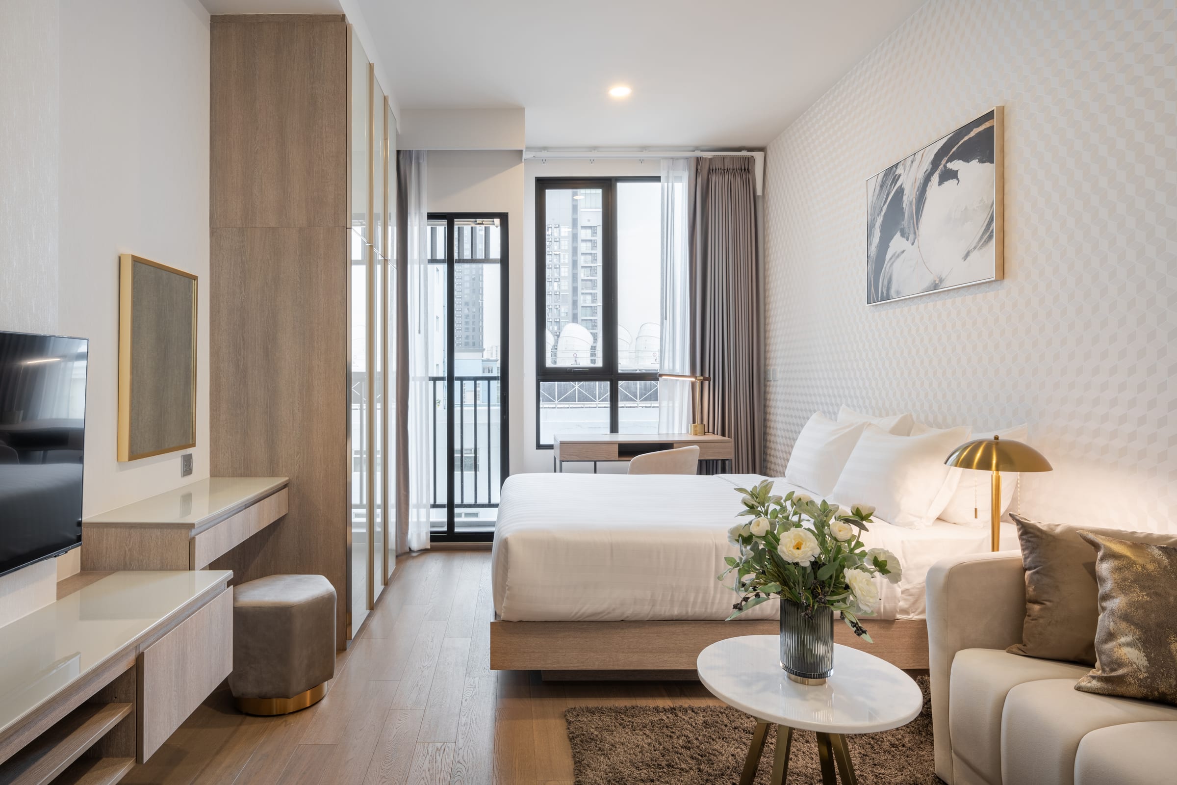 1 Bedroom, 24 sq.m. — Hampton Residence Phayathai (Park Origin Phayathai) | Hotel Residence near BTS Phaya Thai / Airport Rail Link 4