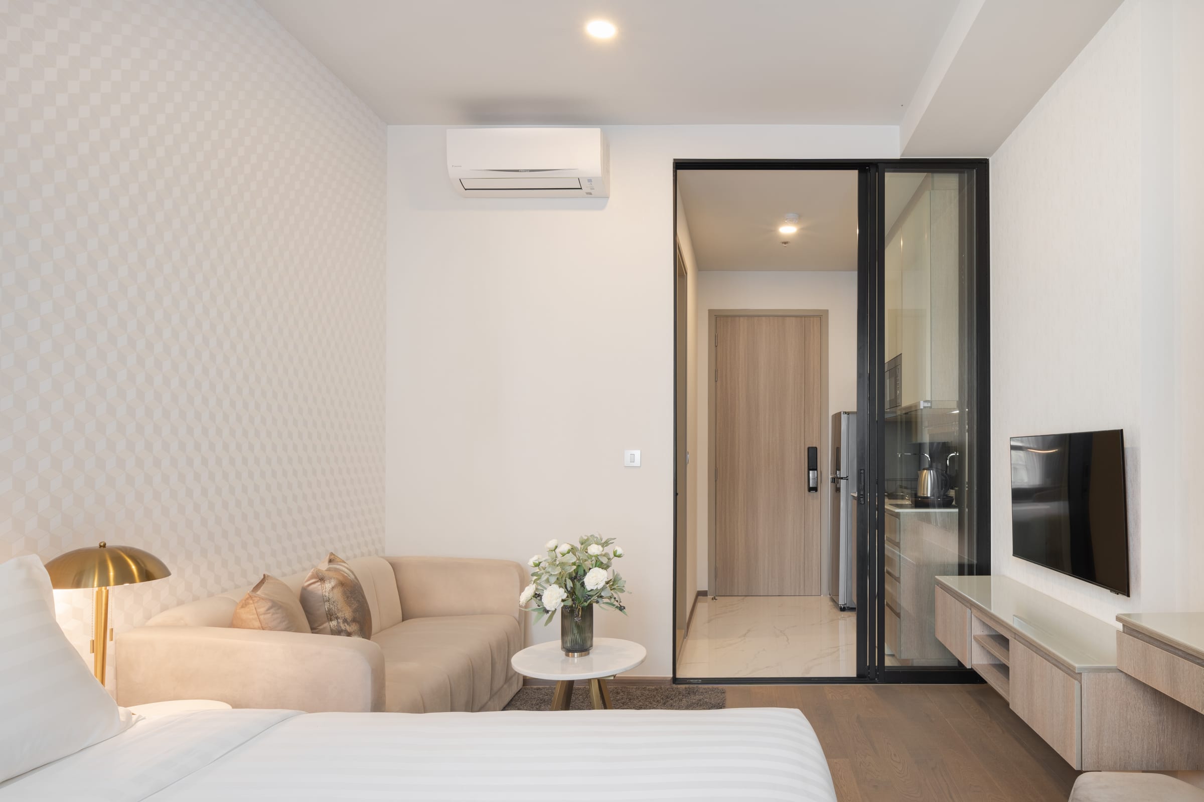 1 Bedroom, 24 sq.m. — Hampton Residence Phayathai (Park Origin Phayathai) | Hotel Residence near BTS Phaya Thai / Airport Rail Link 7
